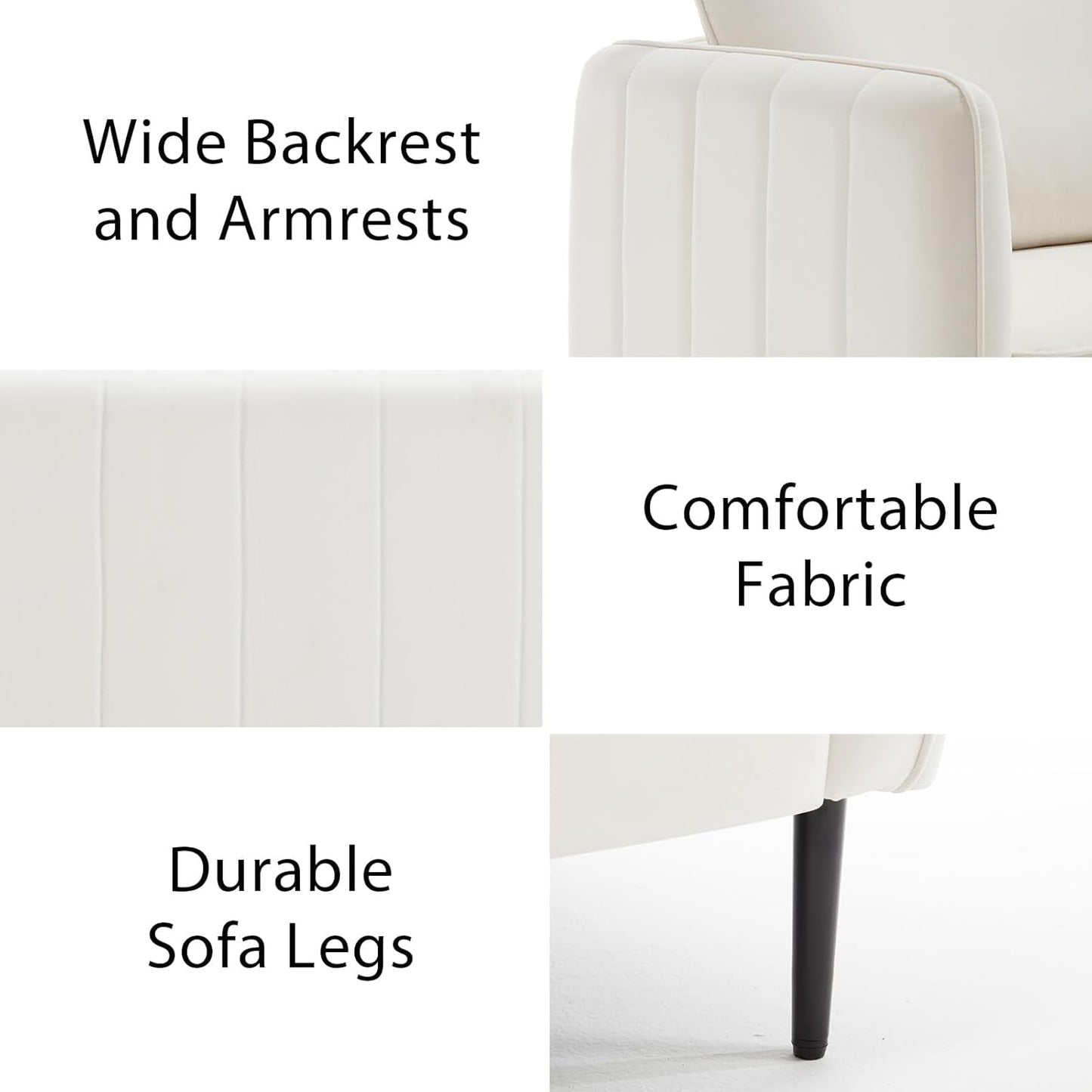 Modern Velvet Accent Chair