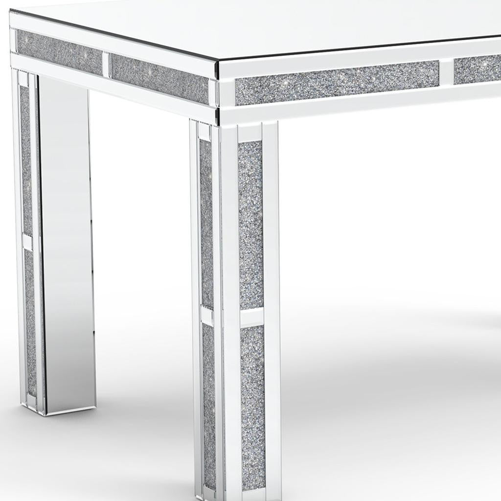 31" Silver Wood Dining Table