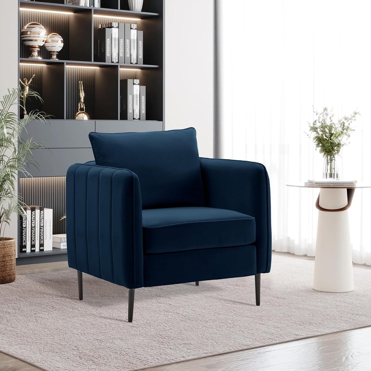 Modern Velvet Accent Chair