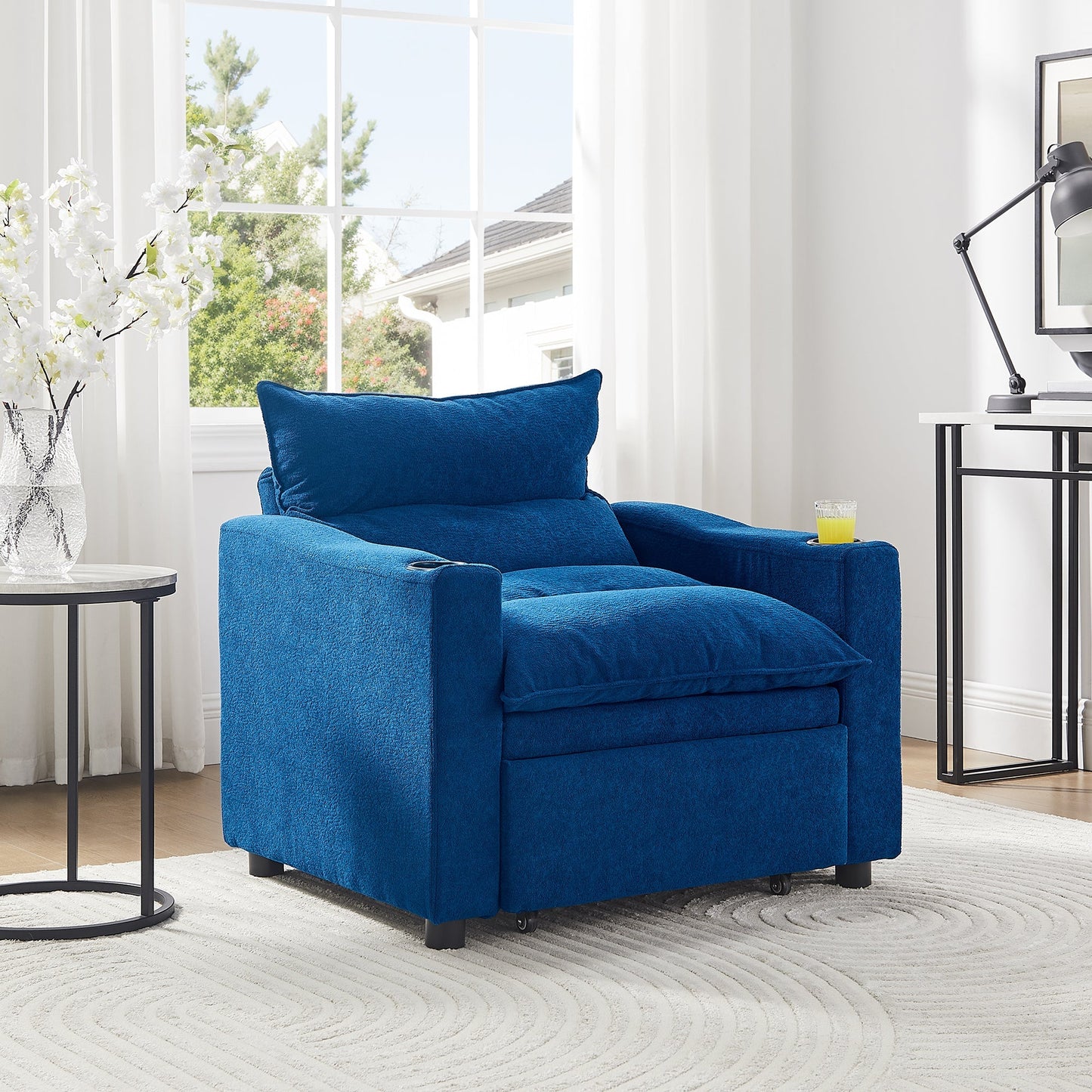 Sleeper Sofa Chair Bed, Convertible Sofa Chair 3-in-1