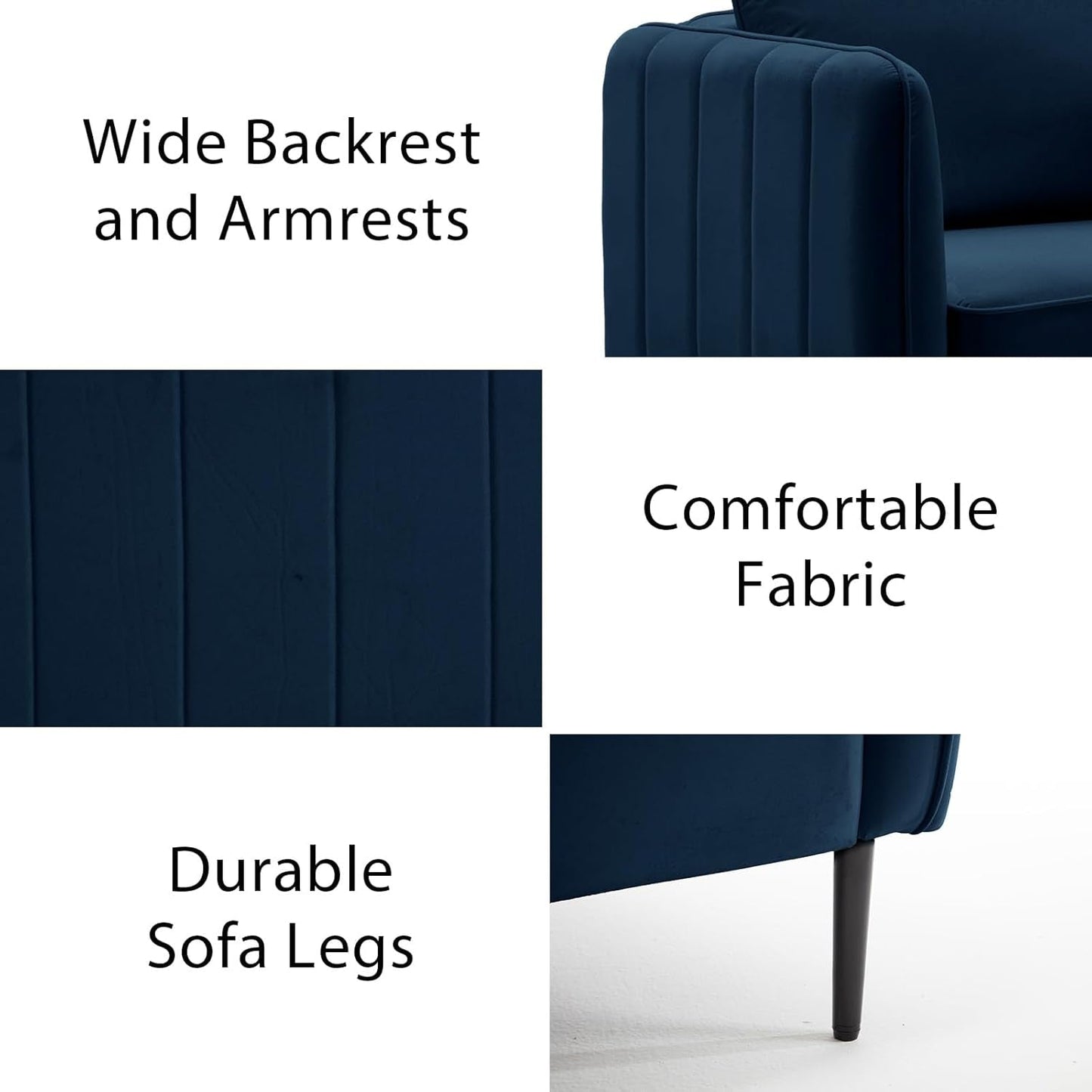 Modern Velvet Accent Chair